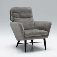 Agnes Armchair with Wood Legs